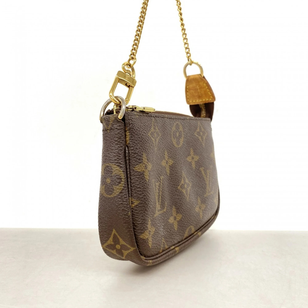 LOUIS VUITTON Authentic Brown Monogram Pochette Pouch - Picture 2 of 9
